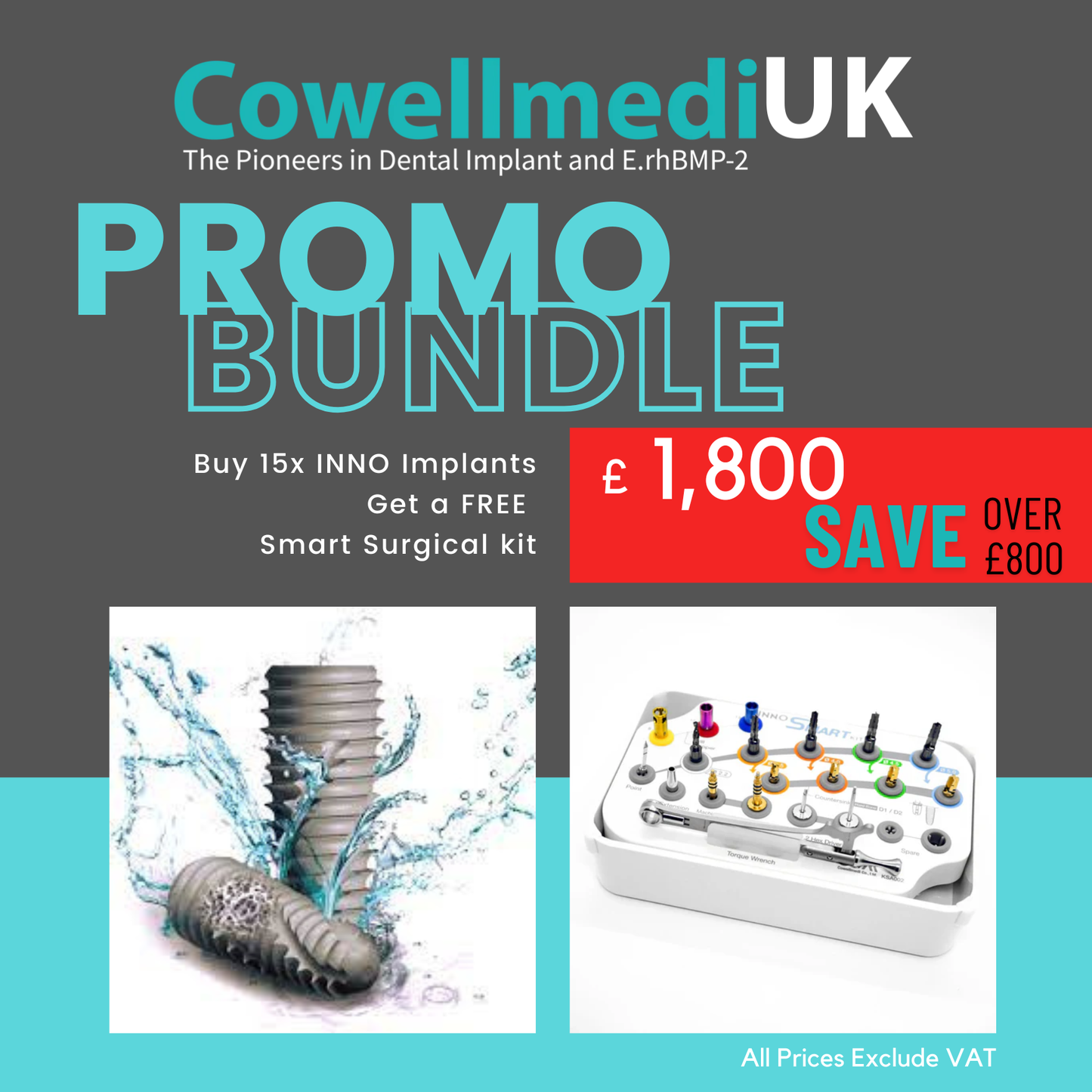 Cowellmedi INNO 15X BUNDLE PLUS Smart Surgical Kit FREE!