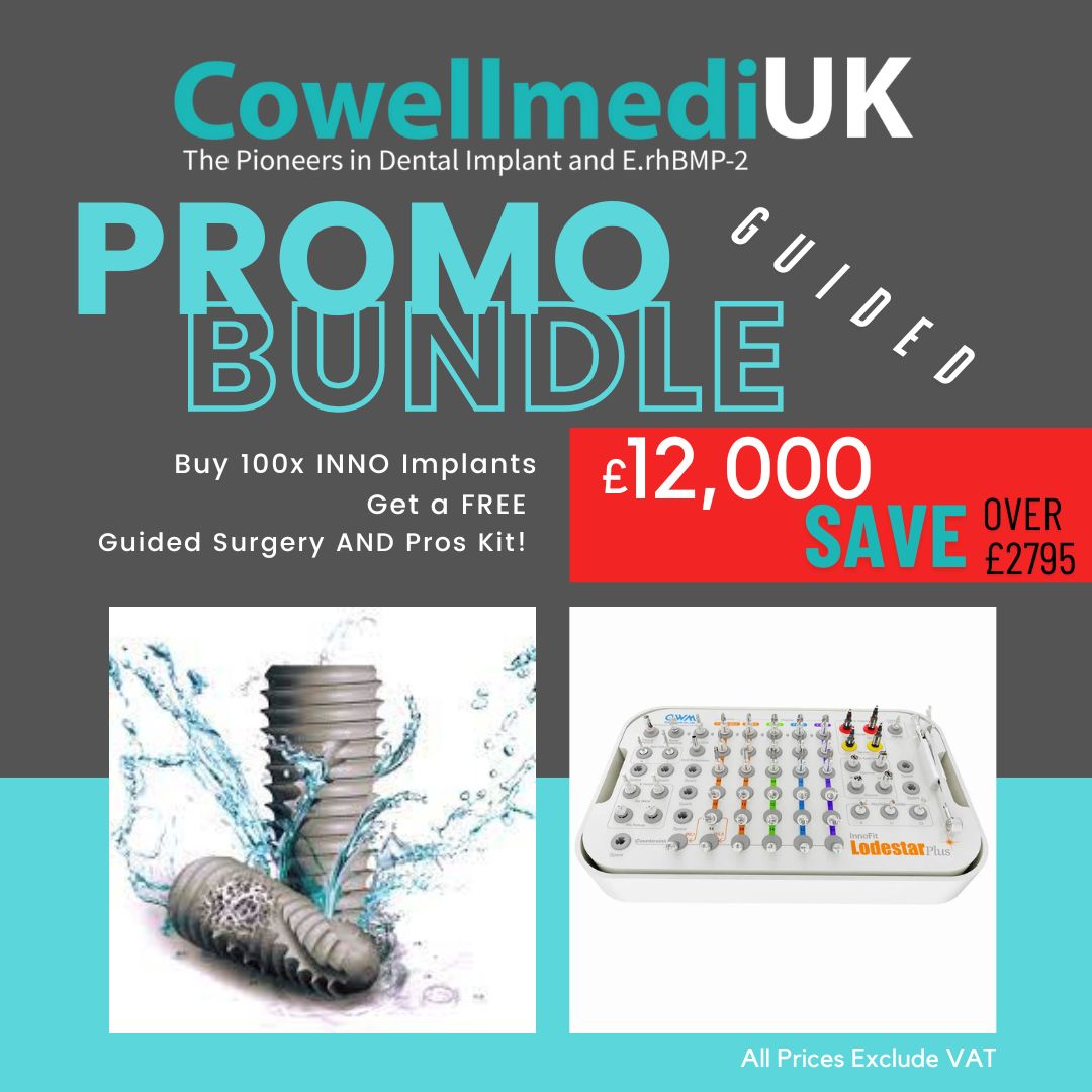 Cowellmedi INNO 100X BUNDLE PLUS Guide & Prosthetics Kit FREE!