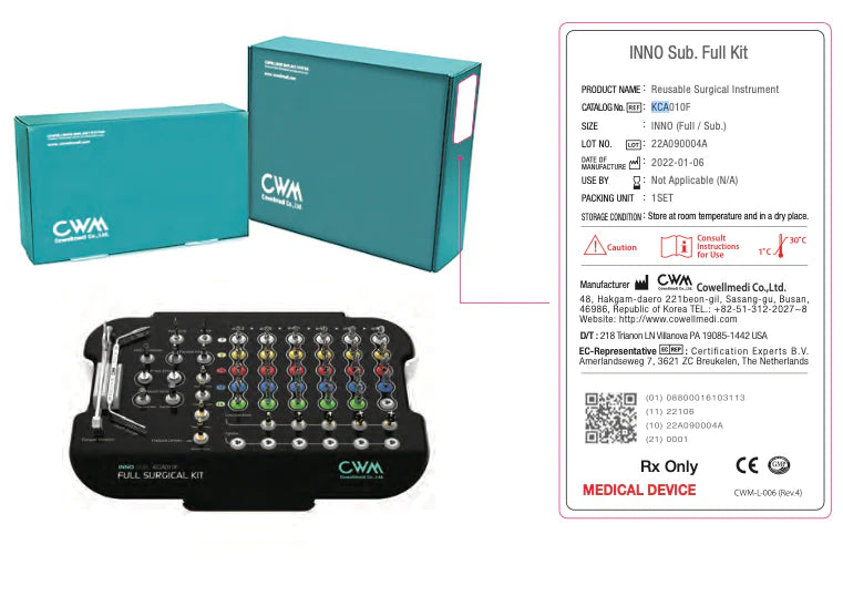 Cowellmedi INNO Submerged Full™ Dental Implant Surgery Kit