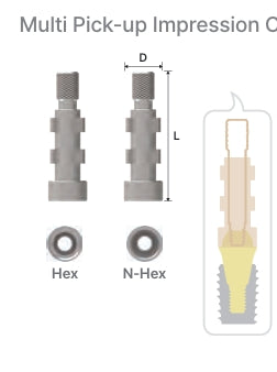 Multi Unit Pickup Impression Coping