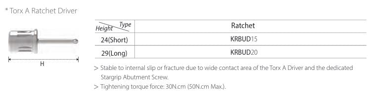 Torx A Ratchet Driver